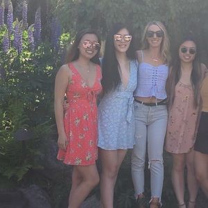 Hollister Floral Cutout Dress